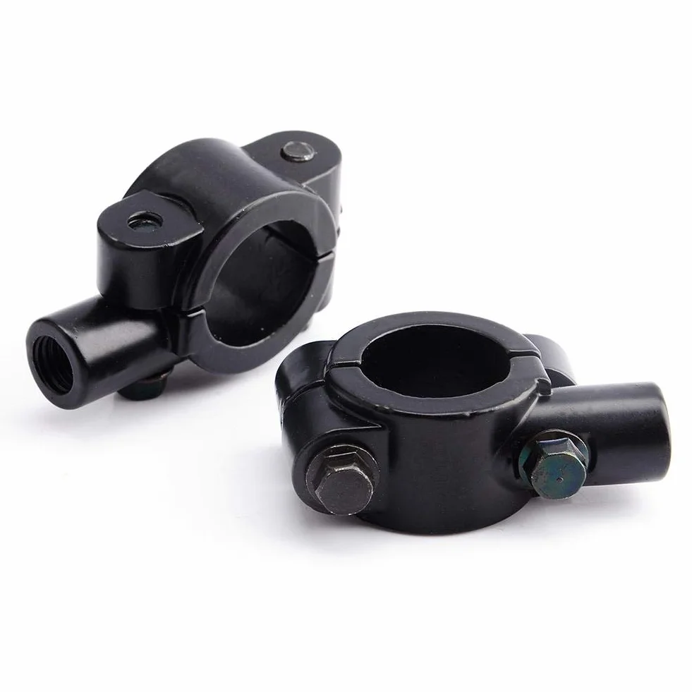 Keenso Kierownica Motocyklowa Wspornik Lusterka 7/8" Uniwersalny 10 mm Uchwyt Aluminiowy
